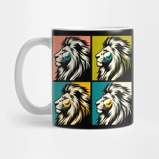 Bold Pop Art Lion Print - Add a Roaring Splash of Color to Your Space! Mug